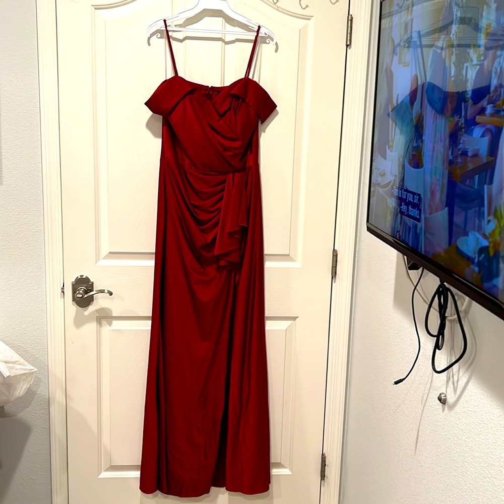 Red bridesmaid dress